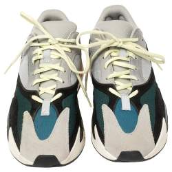 Pre Owned Yeezy x adidas Multicolor Mesh And Suede Boost 700 Wave Runner Sneakers Size 44