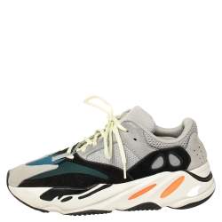 Pre Owned Yeezy x adidas Multicolor Mesh And Suede Boost 700 Wave Runner Sneakers Size 44