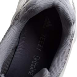 Pre Owned Yeezy x adidas Grey/White Cotton Knit And Nubuck Boost 700 V2 Static Sneakers Size 44