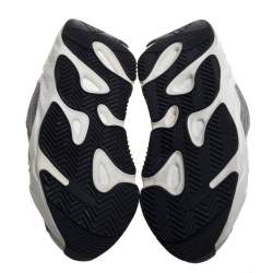 Pre Owned Yeezy x adidas Grey/White Cotton Knit And Nubuck Boost 700 V2 Static Sneakers Size 44