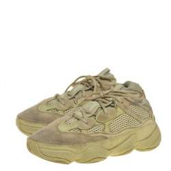 مملوكة مسبقًا Yeezy x Adidas Super Moon Yellow Mesh And Suede 500 Sneakers Size 38 2/3