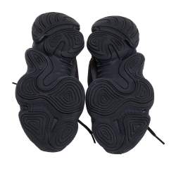 Pre Owned Yeezy x Adidas Utility Black Suede And Mesh Boost 500 Sneakers Size 37 1/3