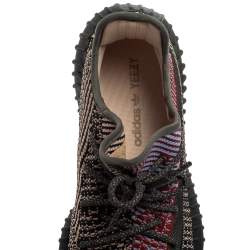 Pre Owned Yeezy x Adidas Multicolor Knit Fabric 350 V2 Yecheil (Non Reflective) Low Top Sneakers Size 45 1/3
