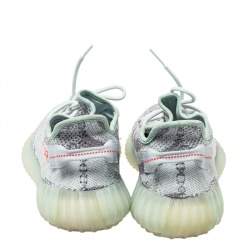 Pre Owned Yeezy x Adidas Light Blue Cotton Knit Boost 350 V2 Blue Tint Sneakers Size 44