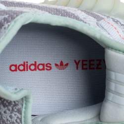 Pre Owned Yeezy x Adidas Light Blue Cotton Knit Boost 350 V2 Blue Tint Sneakers Size 44 2/3