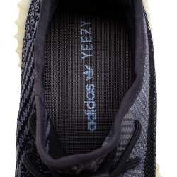 Pre Owned Adidas Yeezy Boost Knit Fabric 350 V2 Carbon Sneakers Size 42 2/3