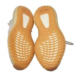 Pre Owned حذاء رياضي ييزي x أديداس بوست 350 في2 سيسام تريكو قطن بيج مقاس 42