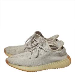 Pre Owned حذاء رياضي ييزي x أديداس بوست 350 في2 سيسام تريكو قطن بيج مقاس 42