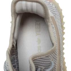 مملوكة مسبقًا Yeezy x adidas Cream/Grey Knit Fabric Boost 350 V2 Lundmark Sneakers Size 40