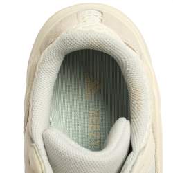 Pre Owned Yeezy x adidas White Mesh And Suede Boost 700 Analog Sneakers Size 42 2/3