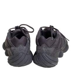 Pre Owned حذاء رياضي ييزي x أديداس 500 يوتيليتي شبكة وسويدي أسود مقاس 42 2/3