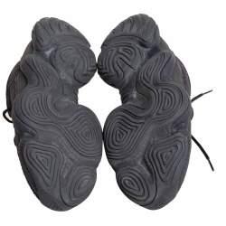 Pre Owned حذاء رياضي ييزي x أديداس 500 يوتيليتي شبكة وسويدي أسود مقاس 42 2/3