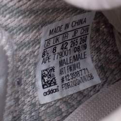 Pre Owned Yeezy x Adidas Green Citrin Cotton Knit 350 V2 NR Sneakers Size 42