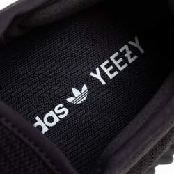 Pre Owned Yeezy x adidas Dark Grey Knit Fabric And Mesh Boost 350 V2 Cinder Sneakers Size 45.5