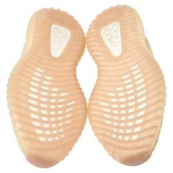 Pre Owned Yeezy x adidas Yellow Cotton Knit Boost 350 V2 Linen Sneakers Size 42 2/3