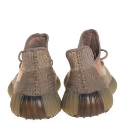 Pre Owned حذاء رياضي أديداس ييزي بوست 350 V2 رصاصي مصفر  مقاس فرنسي 46 2/3