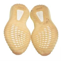 Pre Owned Yeezy x Adidas Knit Fabric Boost 350 V2 Butter Sneakers Size FR38 2/3