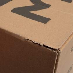 مملوكة مسبقًا Yeezy x adidas White/Blue Knit Fabric Boost 350 V2 Cloud White Non Reflective Sneakers Size 42 2/3