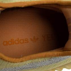 مملوكة مسبقًا Yeezy x adidas Green Knit Fabric Boost 350 V2 Marsh Sneakers Size 42