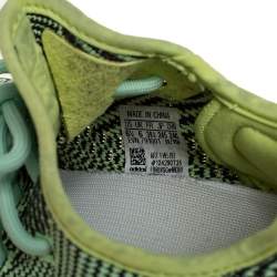 �مملوكة مسبقًا Yeezy x Adidas Green Knit Fabric Boost 350 V2 Yeezreel Low Top  Sneakers Size 39 1/3