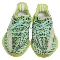 مملوكة مسبقًا Yeezy x Adidas Green Knit Fabric Boost 350 V2 Yeezreel Low Top  Sneakers Size 39 1/3