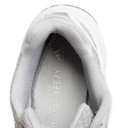 مملوكة مسبقًا Yeezy x adidas Grey/White Cotton Knit And Nubuck Boost 700 V2 Static Sneakers Size 42 2/3