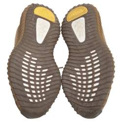 مملوكة مسبقًا حذاء رياضي ييزي X أديداس إيرث بوست 350 قماش تريكو بني برقبة منخفضة مقاس 40 2/3 