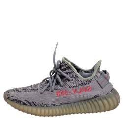 Yeezy x Adidas Grey Knit Fabric Boost 350 V2 Beluga 2.0 Sneakers Size 40 2/3