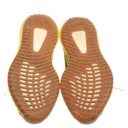 Pre Owned Yeezy x adidas Green/Blue Knit Fabric Boost 350 V2 Zebra Sneakers Size 41 1/3