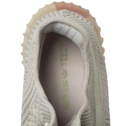 Pre Owned Yeezy x adidas Cream/Grey Knit Fabric Boost 350 V2 Citrin Sneakers Size 42 2/3