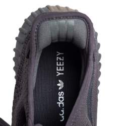 مملوكة مسبقًا Yeezy x Adidas Dark Grey Cotton Knit Boost 350 V2 Cinder Sneakers Size 46