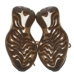 Pre Owned حذاء رياضي ييزي x أديداس بوست 380 ميست قماش تريكو رصاصي عنق منخفض مقاس 39 1/3