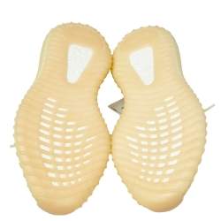 Pre Owned Yeezy Boost 350 V2 "Butter" Green Knit Fabric Lace Up Sneaker Size 44