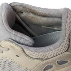 Pre Owned Yeezy x Adidas White Mesh And Suede Boost 700 Analog Sneakers Size 42