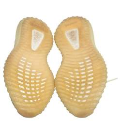 Pre Owned حذاء رياضي ييزي x أديداس بوست 350 ڨي2 باتر قماش تريكو أصفر مقاس 38 