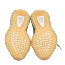 مملوكة مسبقًا Yeezy x Adidas Grey/Green Knit Fabric Boost 350 V2 Desert Sage Sneakers Size 39 1/3