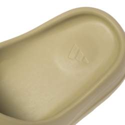 Pre Owned Yeezy x Adidas Green Rubber Resin Slides Size 46