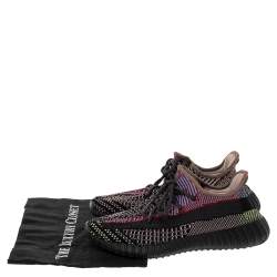 Pre Owned Yeezy x Adidas Multicolor Knit Fabric Boost 350 V2 Yecheil (Non-Reflective) Sneakers Size 41 1/3