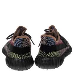Pre Owned Yeezy x Adidas Multicolor Knit Fabric Boost 350 V2 Yecheil (Non-Reflective) Sneakers Size 41 1/3