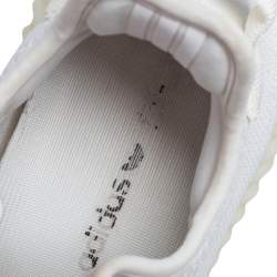 Pre Owned حذاء رياضي ييزي  x أديداس بوست 350 V2 تريبل تريكو قطن أبيض مقاس 41 1/3