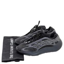 مملوكة مسبقًا Yeezy x Adidas Black Knit Fabric And Polyurethane 700 V3 Alvah Sneakers Size 41 1/3