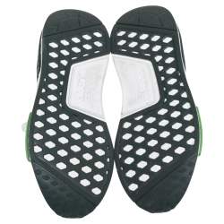 Pre Owned Adidas NMD R1 Bape Olive Camo Nylon Low Top Sneakers Size 42.5