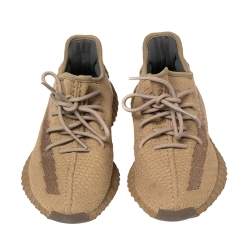 Pre Owned حذاء رياضي ييزي x أديداس بوست 350 V2  أيرث قماش بني تريكو مقاس 41 1/3