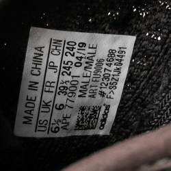 Pre Owned حذاء رياضي ييزي x أديداس بوست 350 V2  ستاتيك ريفلكتيف قماش تريكو أسود مقاس 39 1/3