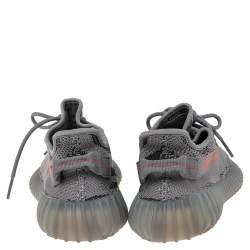 Yeezy x Adidas Grey Cotton Knit Boost 350 V2 Beluga Sneakers Size 42.5
