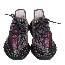 Pre Owned حذاء رياضي ييزي وأديداس بوست 350 في2 يشيل قماش تريكو متعدد الألوان مقاس 43 2/3