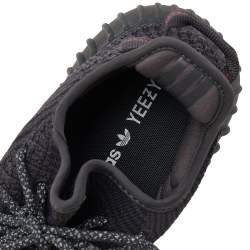 Pre Owned حذاء رياضي ييزي x أديداس بوست 350 V2 ستاتك قماش تريكو أسود بعنق منخفض مقاس 42