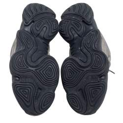 Pre Owned Yeezy x Adidas Grey Suede and Neoprene Yeezy 500 Mist Slate High Sneakers Size 46