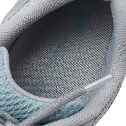 Pre Owned Yeezy x Adidas Grey/Blue Mesh and Leather Boost 700 V2 Inertia Sneakers Size 46 2/3