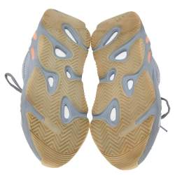 Pre Owned Yeezy x Adidas Grey/Blue Mesh and Leather Boost 700 V2 Inertia Sneakers Size 46 2/3